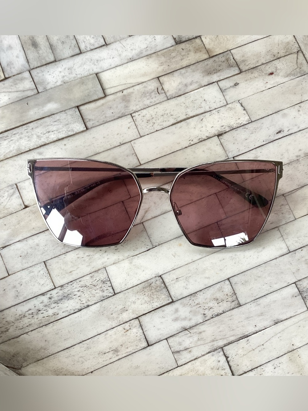 TOM FORD Helena Butterfly Pink Sunglasses - Flawed